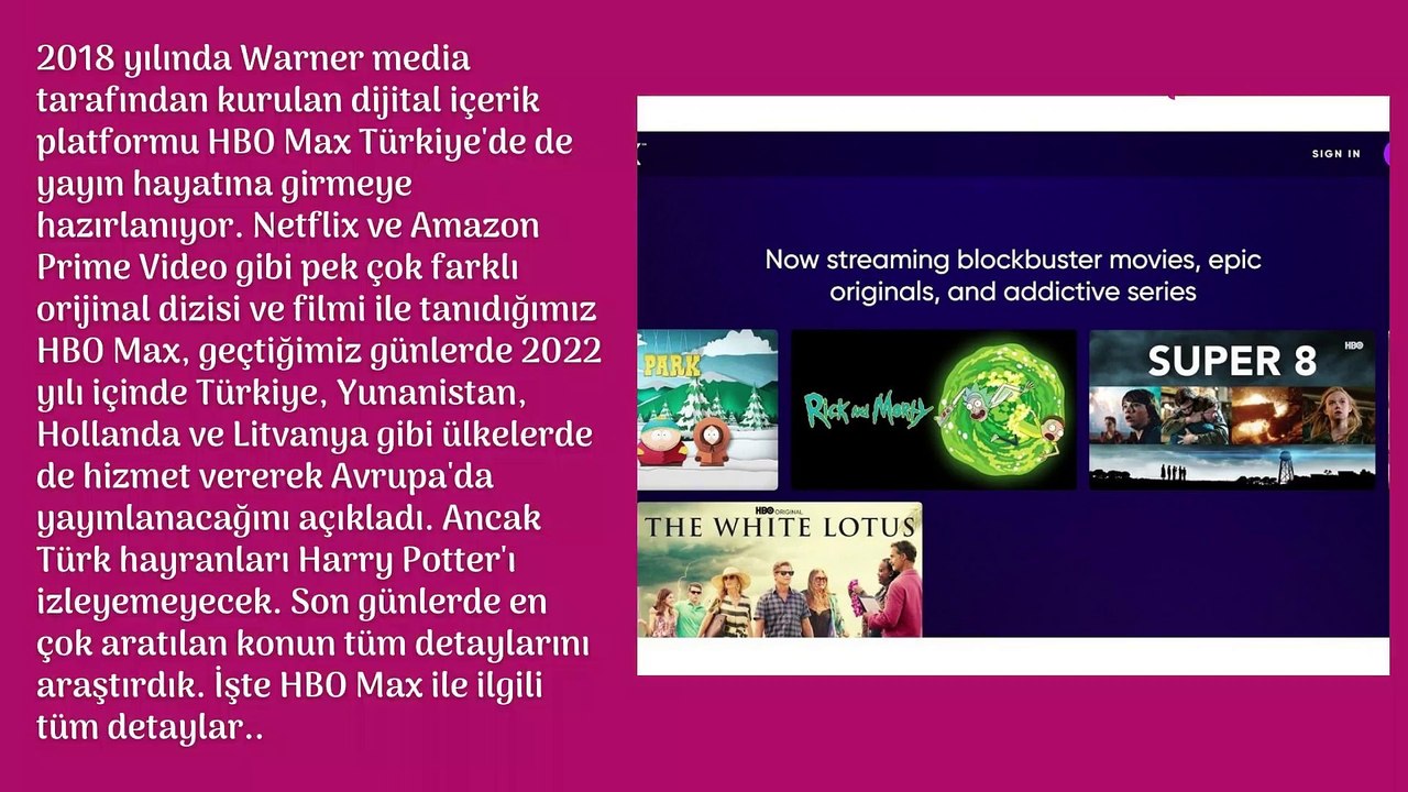 HBO Max Türkiye’de nasıl izlenir 2022! HBO Max'e nasıl üye olunur?