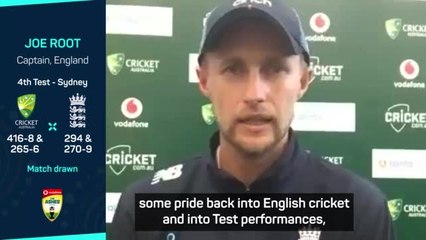 Players 'put pride back into English cricket' - Root