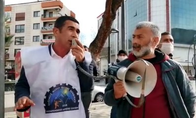 Madenciler bu sefer emekli aylıkları için meydanlara çıktı