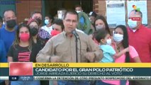 Jorge Arreaza, candidato por el Gran Polo Patriótico, hace un llamado a la paz