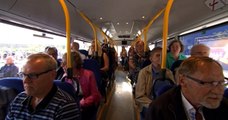KLIP | Hvor mange mennesker kan der presses ind i en bus? | Movia | Alle mod 1 | 2016 | Danmarks Radio