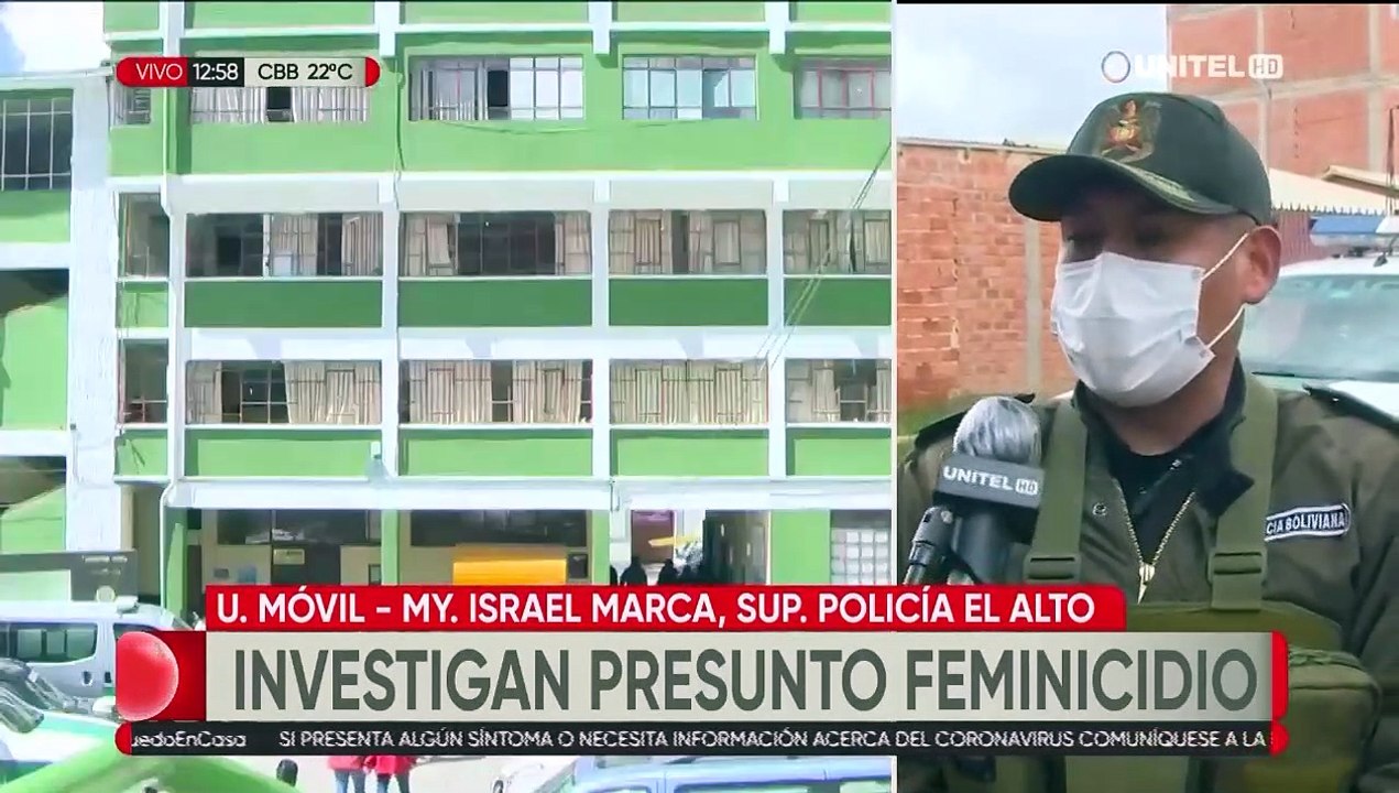 Felcv investiga presunto caso de feminicidio en El Alto, el esposo de la víctima está prófugo
