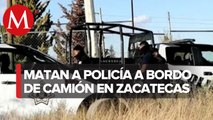 Asesinan a otro policía en Guadalupe, Zacatecas