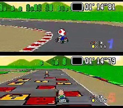Super Mario Kart online multiplayer - snes