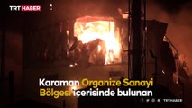 Karaman'da bisküvi fabrikasında yangın