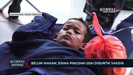 Belum Makan, Siswa Pingsan Usai Disuntik Vaksin