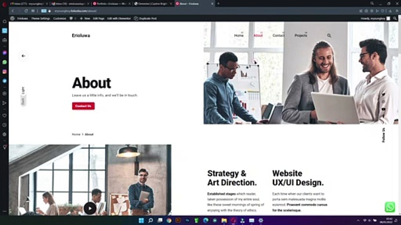 13. Editing Portfolio Header | Foliodia