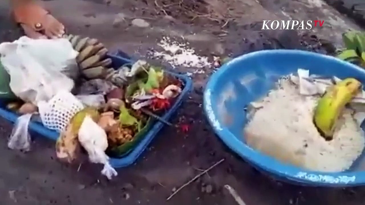 Kini Dicari! Pria Tendang dan Buang Sesajen di Lokasi Erupsi Semeru