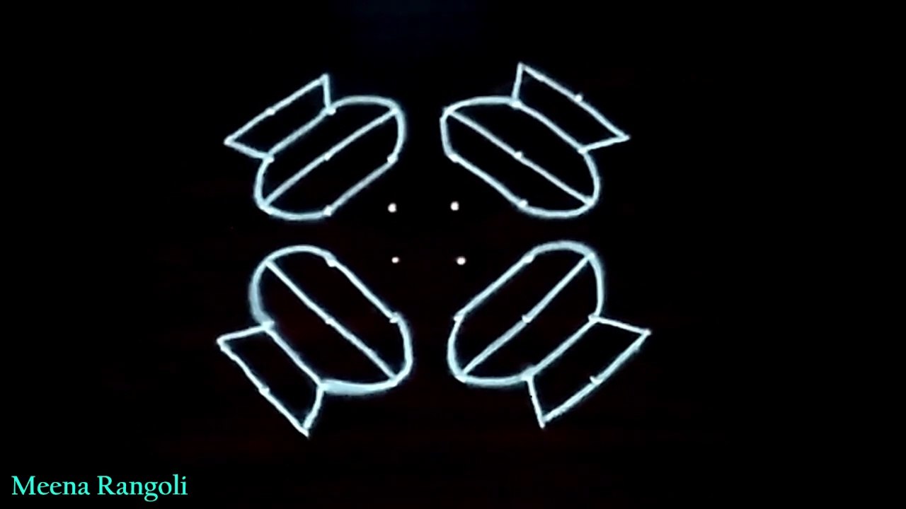sankranthi pots rangoli design - pongal kolam - sankranthi muggulu
