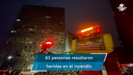 Calentador eléctrico causó incendio que mató a 19 personas en edificio de Nueva York