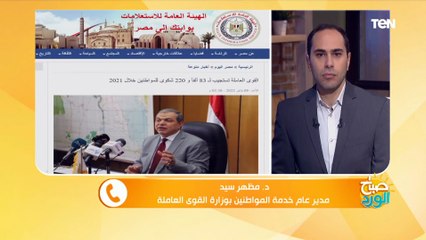 القوى العاملة تستجيب لأكثر من 83 ألف شكوى خلال 2021.. ومدير خدمة المواطنين يكشف التفاصيل