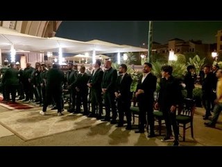 أيمن أشرف و حكيم و سيد عبدالحفيظ يقدمون واجب العزاء في والدة كابتن أحمد حسن