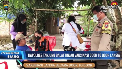 Kapolres Tanjung Balai Tinjau Vaksinasi Secara Door To Door