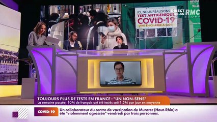 On peut tout dire sur RMC : Toujours plus de tests en France, "un non-sens" - 10/01