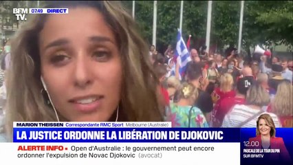Open d'Australie: la justice australienne ordonne la libération de Novak Djokovic