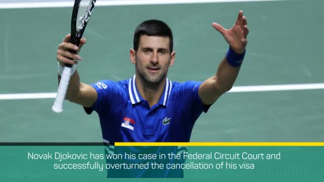 Breaking News - Djokovic wins visa appeal