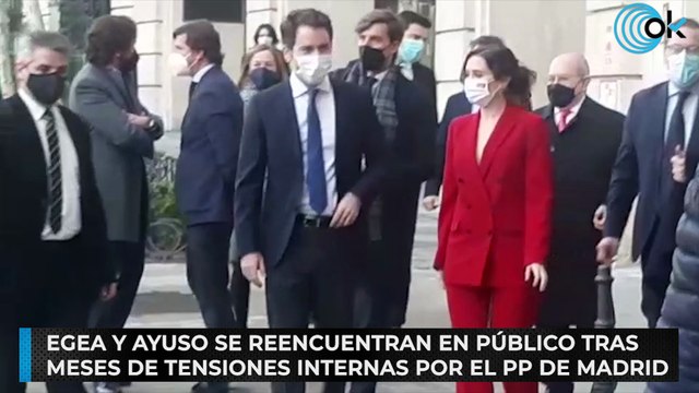 Egea y Ayuso se reencuentran en público tras meses de tensiones internas por el PP de Madrid