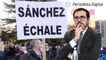 Ganaderos y agricultores de Castilla y León reciben a Sánchez (PSOE) al grito de 'pelele' y exigiéndole cesar a Garzón