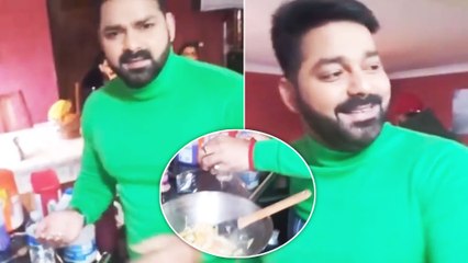 जब किचन में खुद मैगी बनाने लगे पवन सिंह, लंदन से खास वीडियो आया सामने
