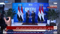 منتدى شباب العالم| الرئيس السيسي يلتقط صورة تذكارية مع ولي العهد الأردني