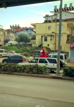 Antalya'da konvoy terörü pes dedirtti