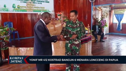 Yonif MR 412 Kostrad Bangun 6 Menara Lonceng di  Papua