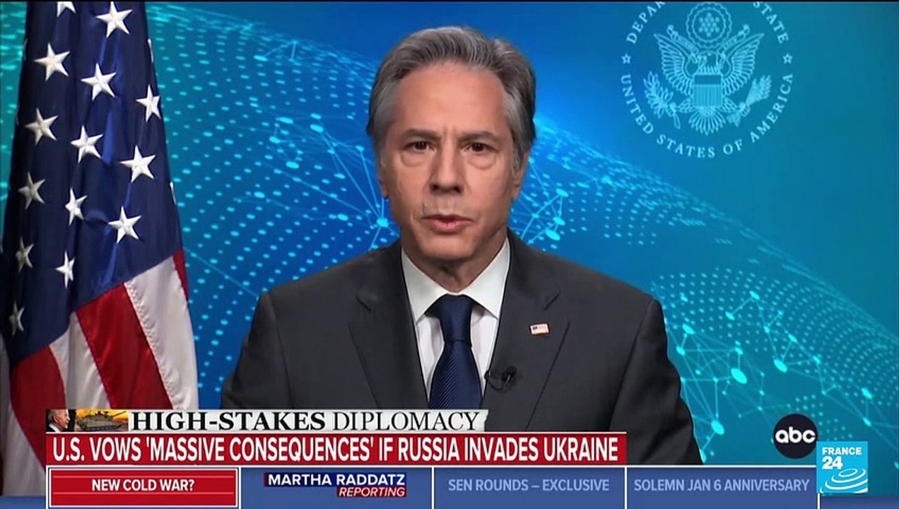 Ukraine : les États-Unis prévoient des sanctions contre la Russie en cas d'échec des pourparlers