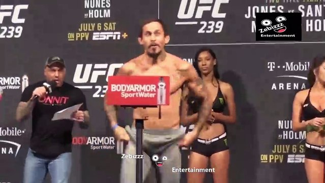 mma fighter was impressed by the beauty of ring girl