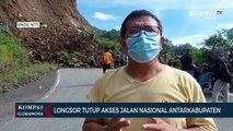 Longsor Tutup Jalan Nasional Antarkabupaten Ende dan Sikka