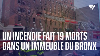 États-Unis: au moins 19 personnes sont mortes dans l'incendie d'un immeuble du Bronx ce dimanche