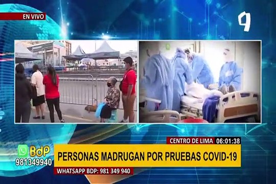 Pruebas Covid gratis: personas madrugan para descartar contagio de coronavirus