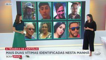 Oito das dez vítimas do acidente em Capitólio, em Minas Gerais, foram identificadas.