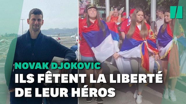 Les fans de Djokovic dansent dans la rue pour fêter sa libération par la justice australienne