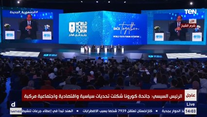 السيسي: الدولة المصرية أطلقت مبادرات صحية عديدة مثل مبادرة القضاء على فيروس سي وعلاج الضغط والسمنة