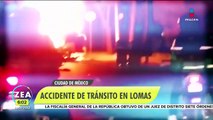 Choque de camioneta en Lomas de Chapultepec deja dos muertos