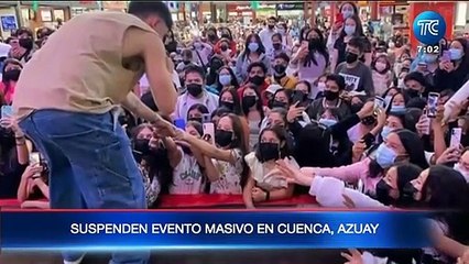 Un evento de tiktokers que reunió a cientos de jóvenes fue cancelado en Cuenca
