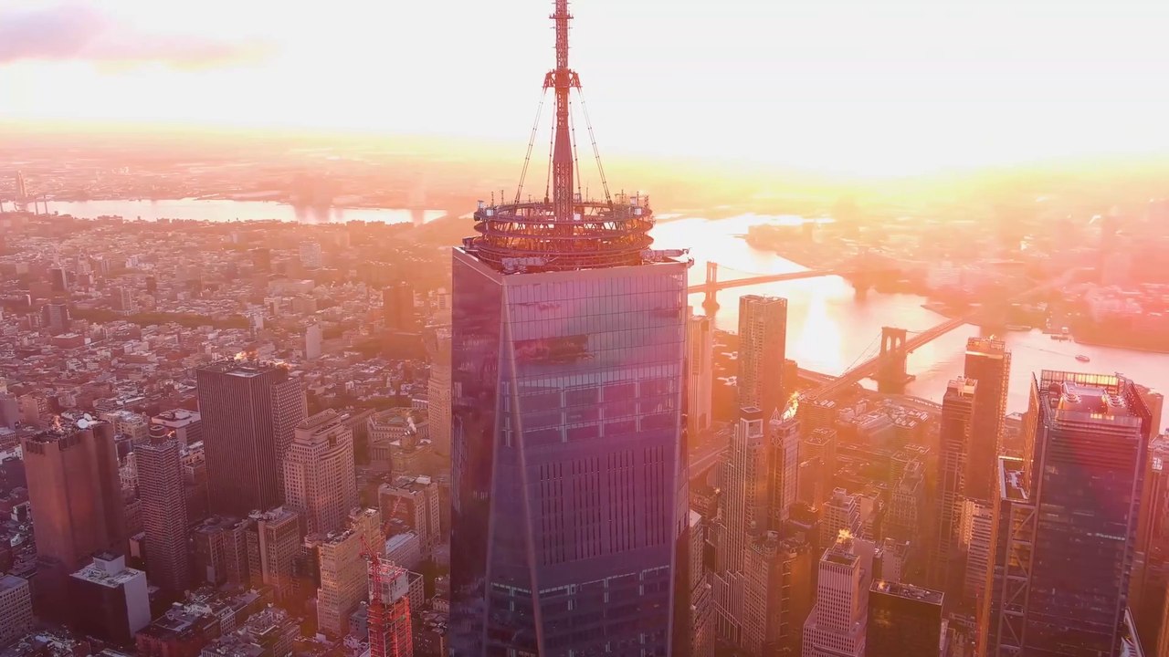 DRONE FOOTAGE: New York,One World Trade, Freedom Tower
