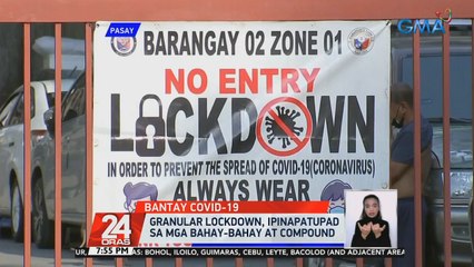 DILG: 49 na bahay ang isinailalim sa granular lockdown; 222 na indibidwal ang apektado | 24 Oras