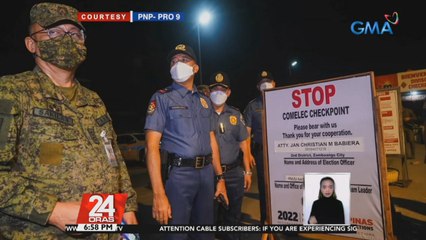 Mga inilatag na Comelec checkpoint, mahigpit na binabantayan; vaccination card, hinahanap sa mga dadaan | 24 Oras