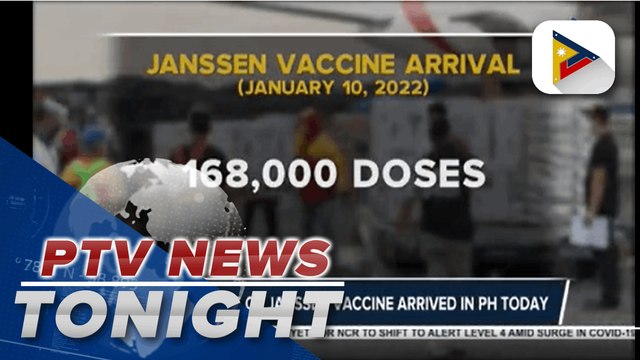 168-K doses of Janssen vaccine arrived in PH today