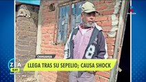 Tras ser velado, hombre regresa a su casa