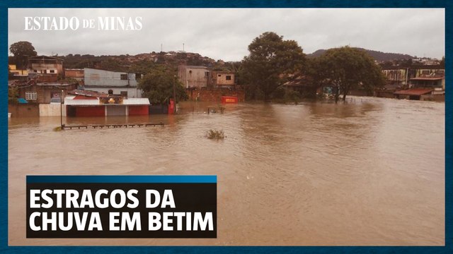 Estragos provocados pela chuva em Betim