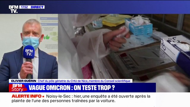 Pour Olivier Guérin, membre du Conseil scientifique, les tests antigéniques et PCR diagnostics doivent être réservés à ceux qui ont des symptômes et les [cas] contacts qui présentent des risques