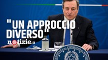Decreto Covid, Draghi in conferenza stampa: “Governo affronta pandemia con approccio diverso”