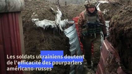 Ukraine : sur le front, peu d'attentes des pourparlers russo-américains