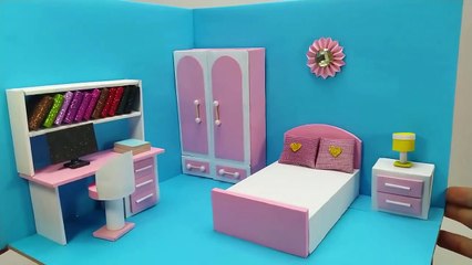 Doll house make using cardboard