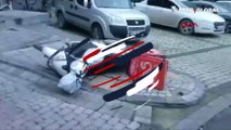 İstanbul Başakşehir'de güvenlik görevlisi motosikletli kuryelere saldırdı