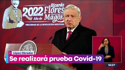 "Amanecí ronco, me voy a hacer la prueba más tarde": López Obrador