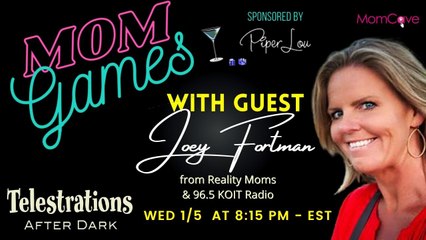 Telestrations After Dark with Joey Fortman | MOM GAMES Sponsored by Piper Lou | Play Along | MomCave