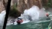 Boaters flee fatal cliffside collapse in Brazil